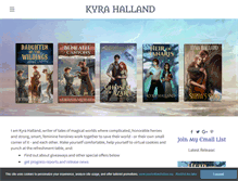 Tablet Screenshot of kyrahalland.com